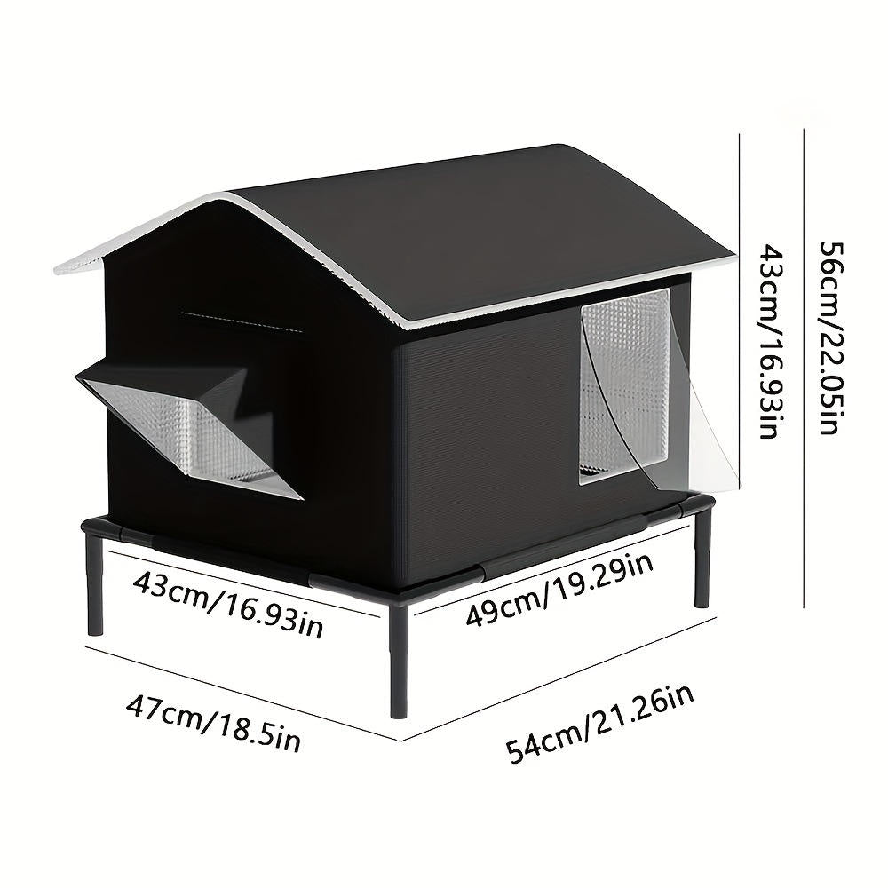 PawEquip Outdoor Elevated Cat House