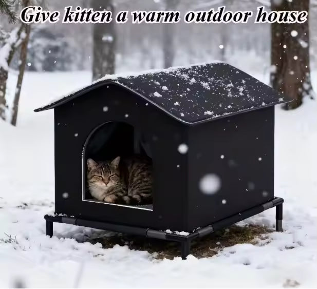 PawEquip Outdoor Elevated Cat House