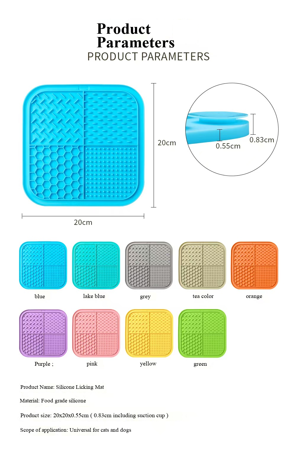 PawEquip Silicone Lick Mat & Slow Feeder
