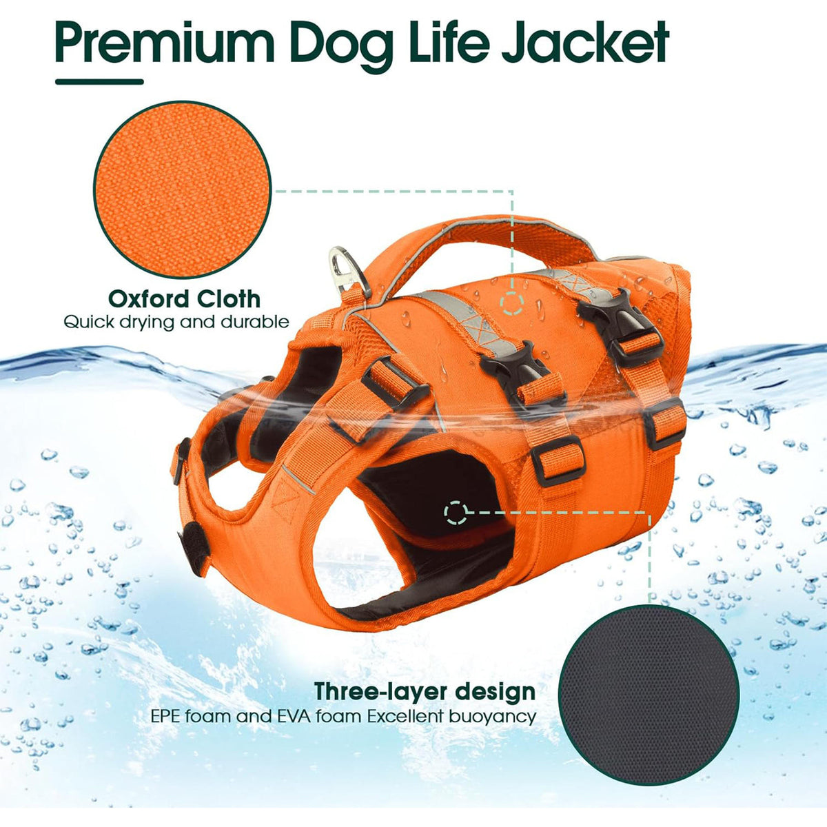 PawEquip Adjustable Dog Life Jacket